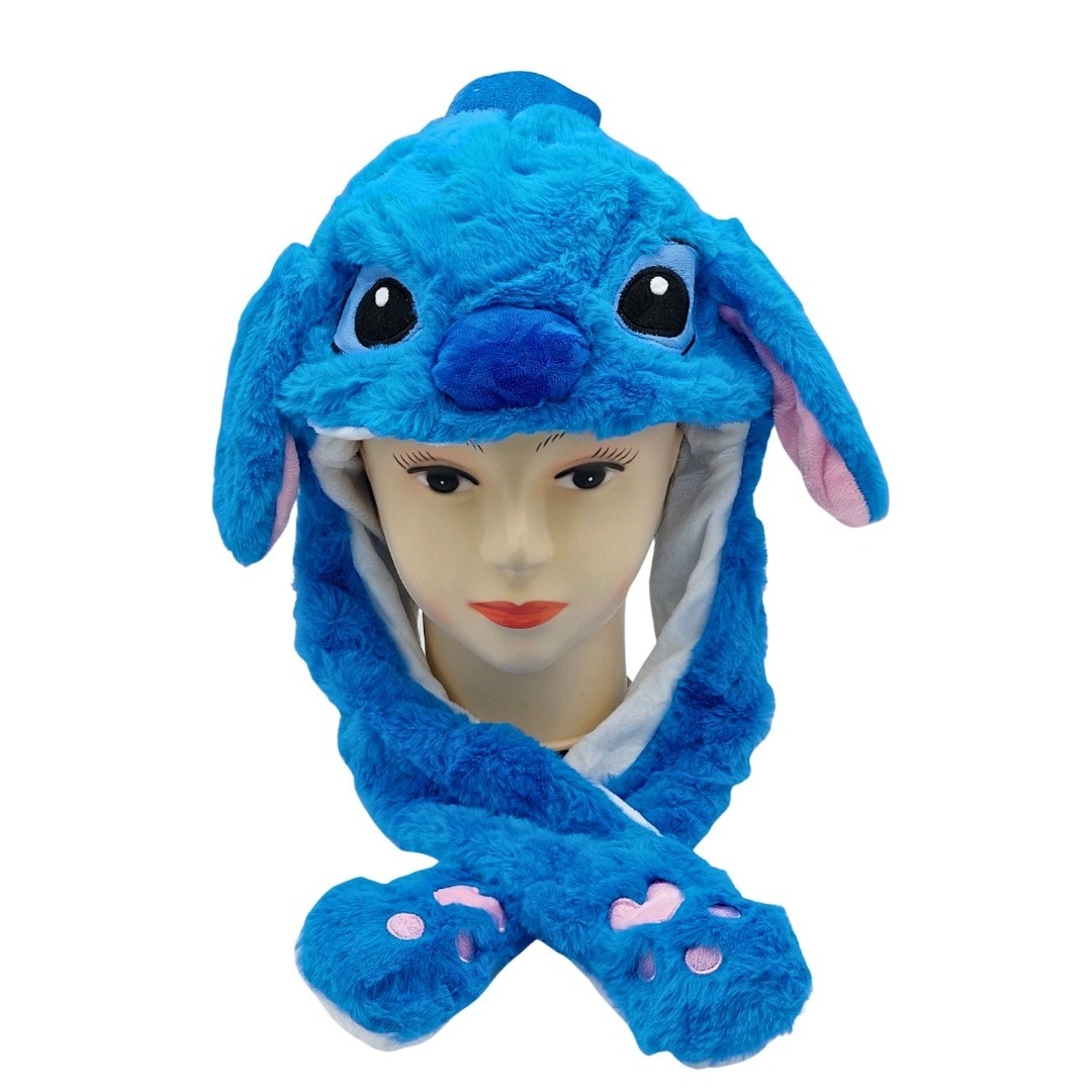 Gorro con orejas de conejo movibles